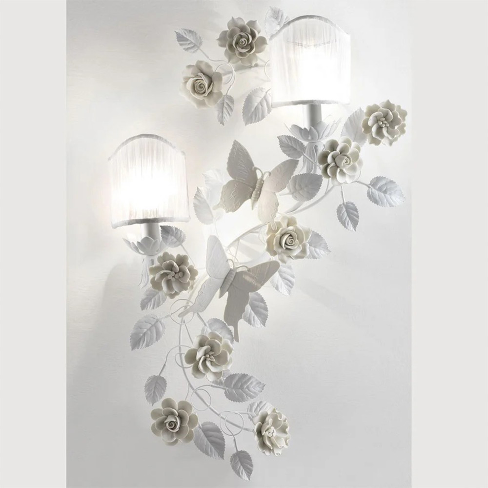 Butterfly Wall Light - White
